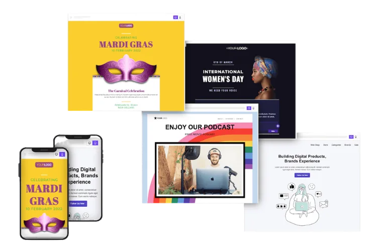 Event website, email and mobile communication from one system